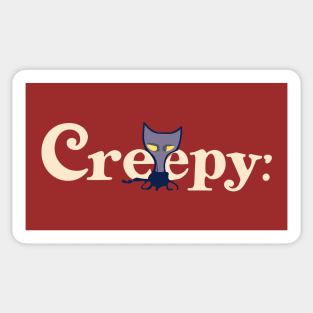 kawaii creepy alien Sticker